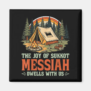 Sukkot Glädje Messias Bor Hos Oss Judisk Ho Magnet