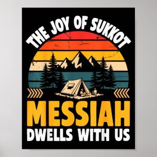 Sukkot Glädje Messias Bor Hos Oss Judisk Ho Poster
