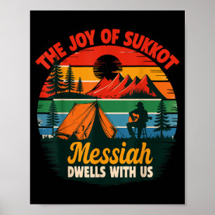 Sukkot Glädje Messias Bor Hos Oss Judisk Ho Poster