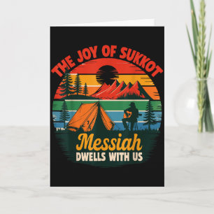 Sukkot Glädje Messias Bor Hos Oss Judisk Högtid Kort