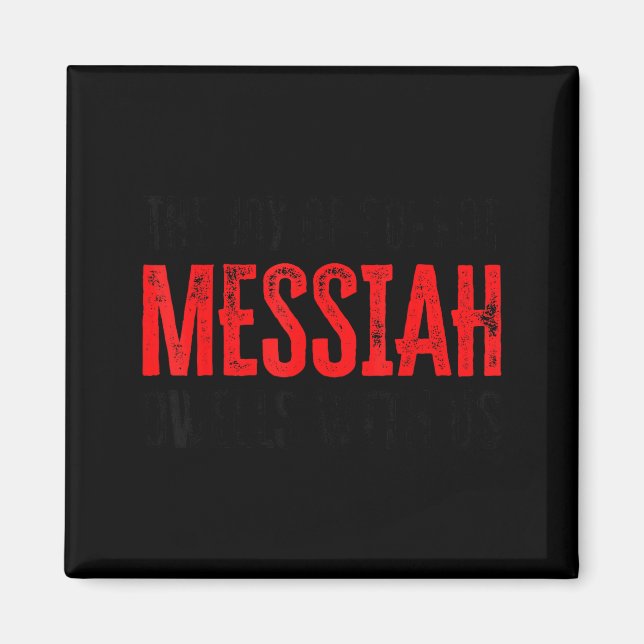 Sukkot Glädje Messias Bor Hos Oss Judisk Högtid Magnet (Framsidan)