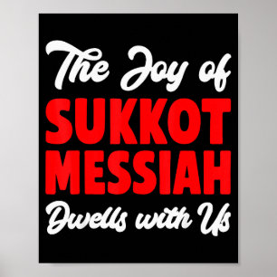 Sukkot glädje Messias bor med oss judisk tröja Poster