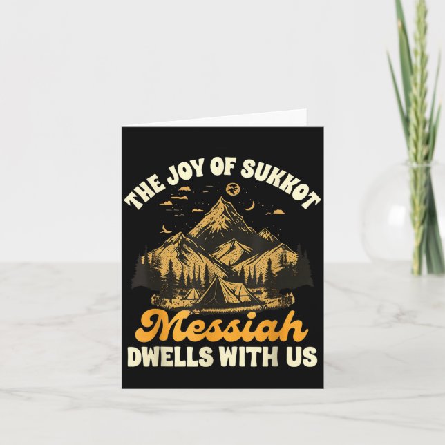 Sukkot Jewihe Joy Of Sukkot Messiah Dwells With Us Kort (Framsida)