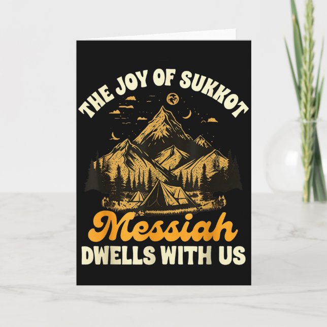 Sukkot Jewihe Joy Of Sukkot Messiah Dwells With Us Kort (Framsida)