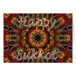 Sukkot judisk festmåltid av hälsningskort