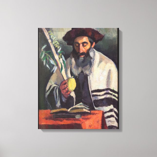 Sukkot - Painting by Paula Gans - Signed 1920 Canvastryck (Framsida)