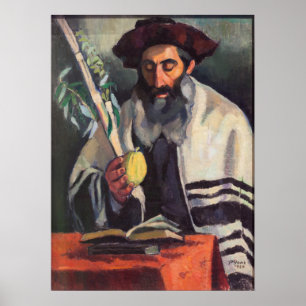Sukkot - Painting by Paula Gans - Signed 1920 Poster