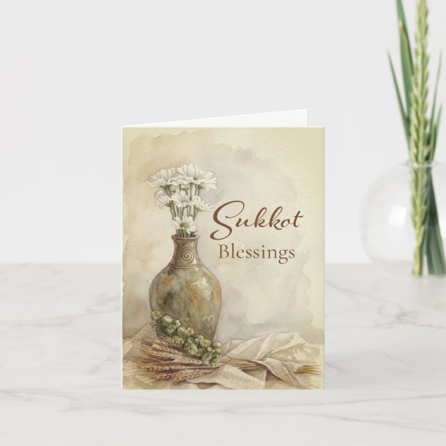 Sukkot skördesegningar kort (Framsida)