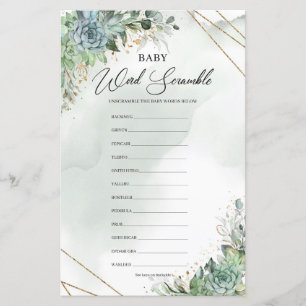Sukkulor eucalyptus guld Baby Ord Scramble