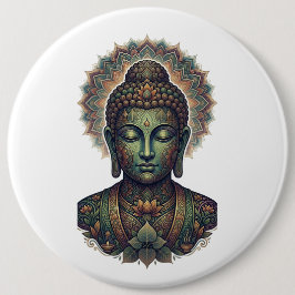 Sukti Budh Serene Meditation Porträtt - Ancient Ba Knapp