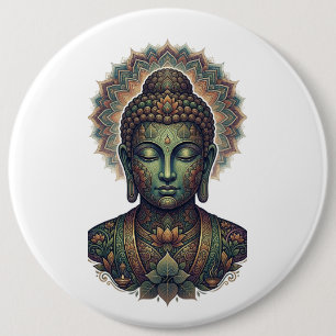 Sukti Budh Serene Meditation Porträtt - Ancient Ba Knapp