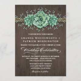 Sukulanta babyns inbjudningar till andningsbröllop