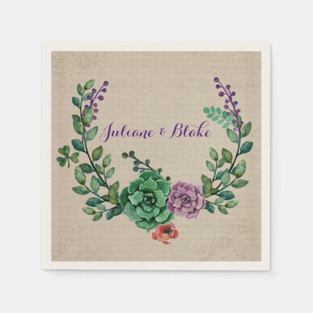 Sukulär andedräkt pappersservett (Framsidan)