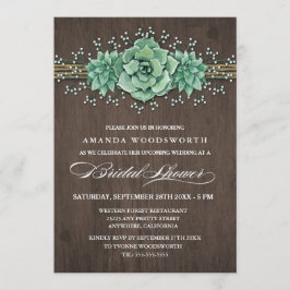 Sukulär babys andedräkt Inbjudningskort för möhipp