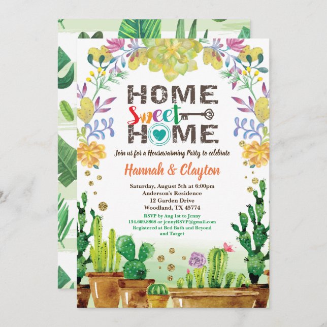 Sukulär inbjudan till en motpart (Fram/baksida)