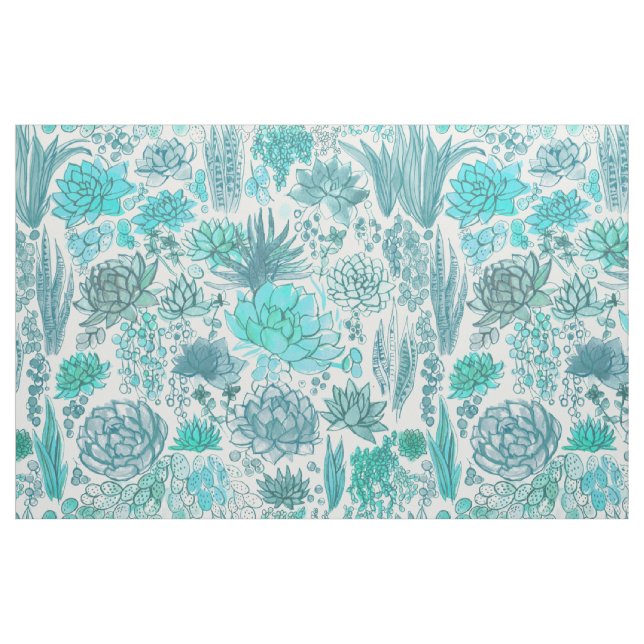 Sukulär trädgård tyg (Fat Quarter)