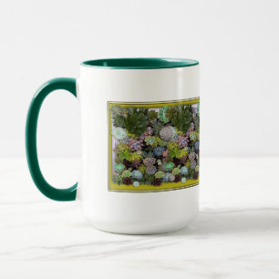 Sukulär trädgårdsdesign mugg