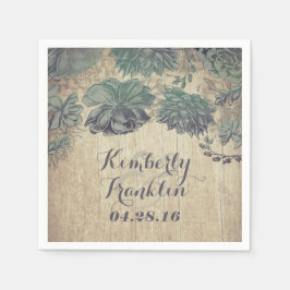 Sukulära bröllop pappersservett