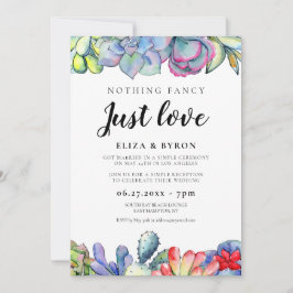 Sukulära kaktuer Lyckligtvis allt efter party Inbjudningar