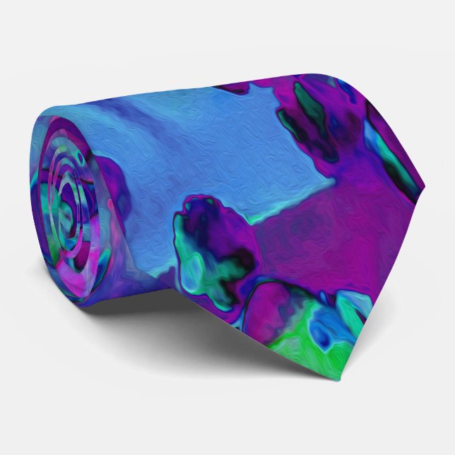 Sukulära seduumblommor i Teal, Magenta och Blue Slips (Rullad)