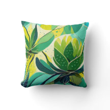 Sukulära växter i grönt och gult