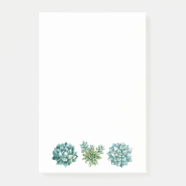 Sukulära växter post-it block (Framsida)