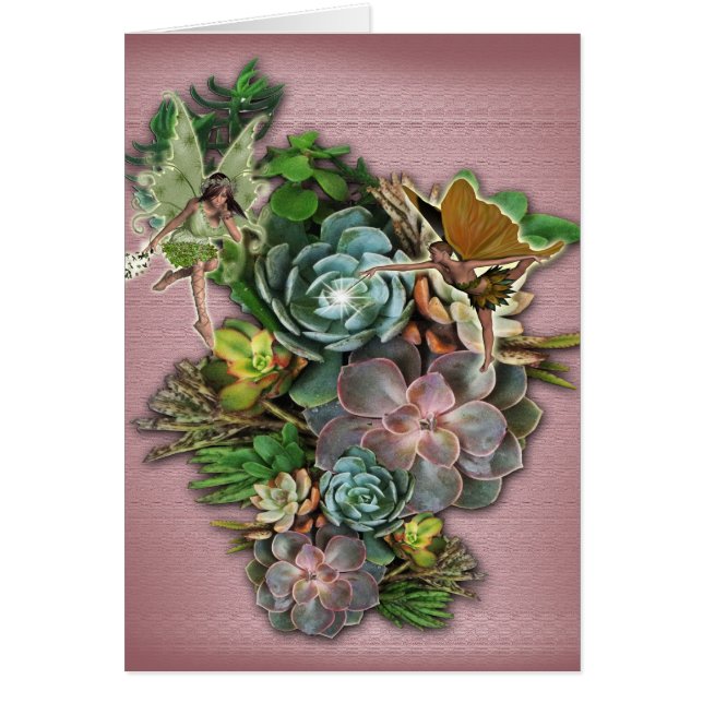 Sukulära visningar hälsningskort (Framsidan)
