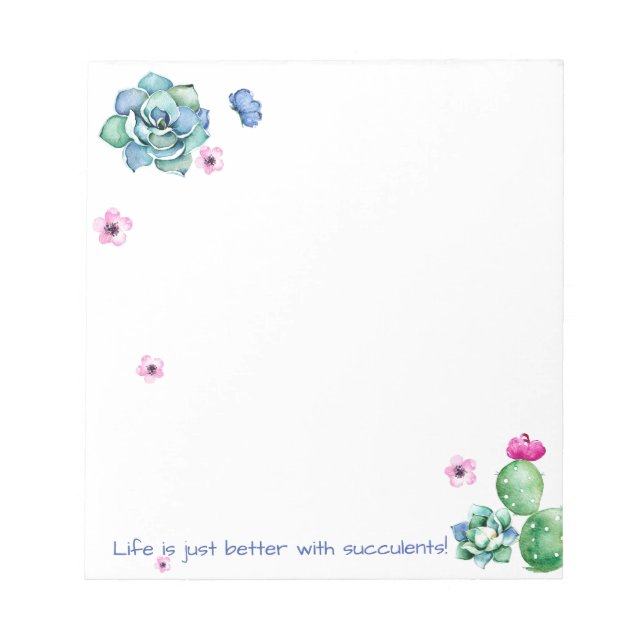 Sukulärt Anteckningsblock (Framsida)