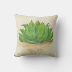 Sukulärt sempervivum dekorativ kudde