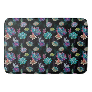 Sukulärt sömlöst Mönster  Badrumsmatta