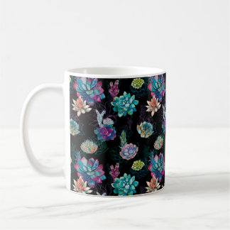 Sukulärt sömlöst Mönster Kaffemugg