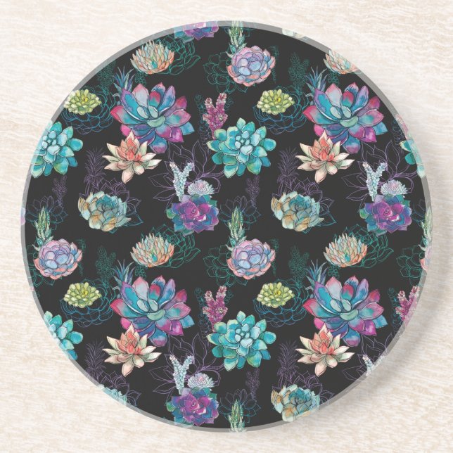 Sukulärt sömlöst Mönster Underlägg (Framsidan)