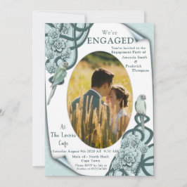 Sukulor i färg från mint-blått till inbjudningar