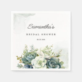 Sukulor, ro och Möhippa av grönt Pappersservett