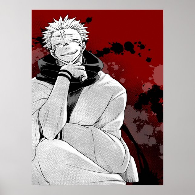 SUKUNA JUJUTSU KAISEN POSTER (Framsidan)