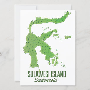 Sulawesi ön Indonesien karta