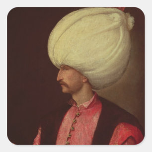 Suleiman II Fyrkantigt Klistermärke