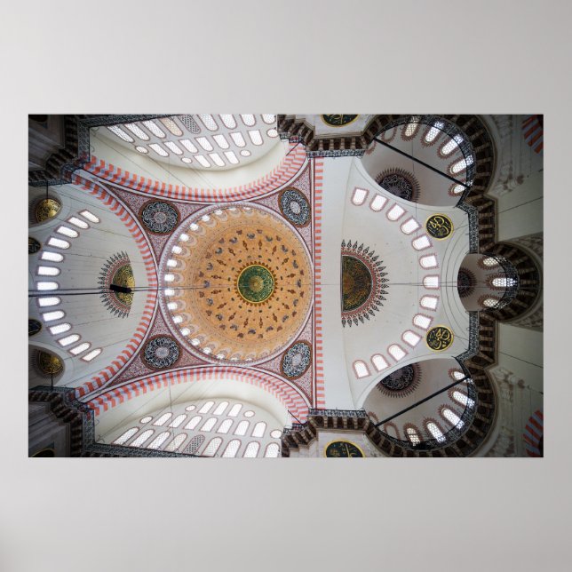 Suleymaniye Mosque i Istanbul Poster (Framsidan)