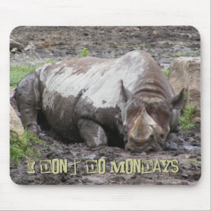 Sulking Rhino Mousepad Musmatta