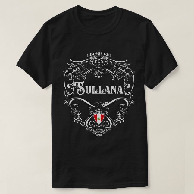 Sullana Vintage design 1 T Shirt (Design framsida)