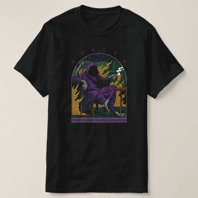 Sullen Grim Reaper T Shirt (Design framsida)
