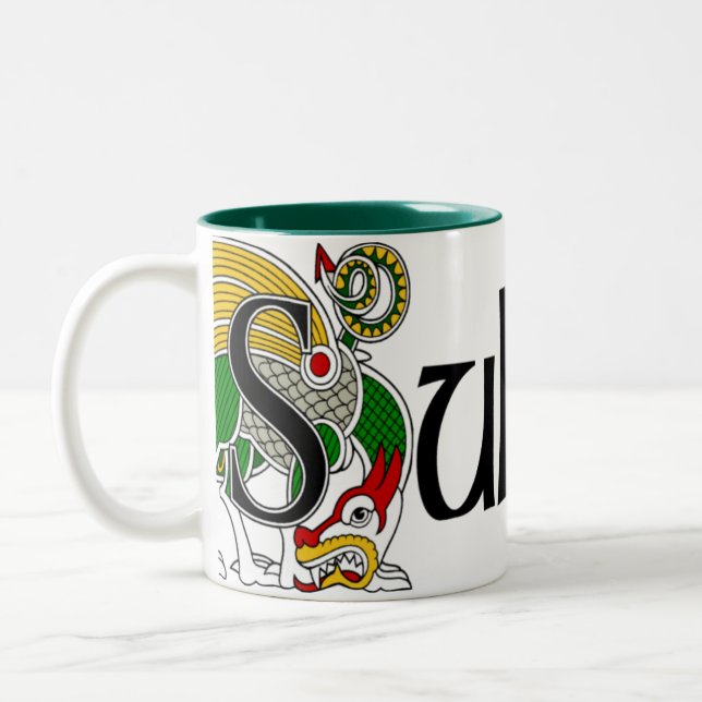Sullivan Celtic drakemugg Två-Tonad Mugg (Vänster)