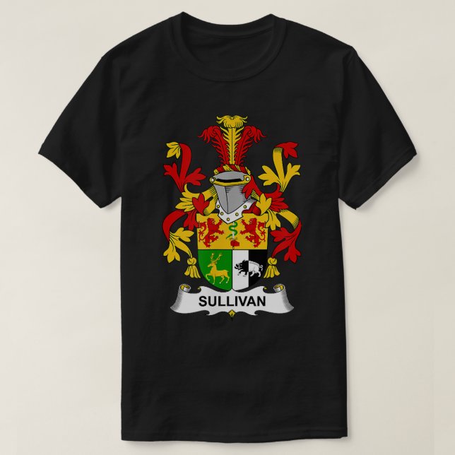 Sullivan Coat of Arms  Family Crest  T Shirt (Design framsida)