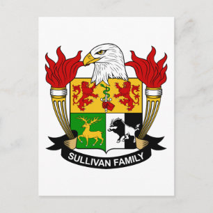 Sullivan Family Crest Vykort