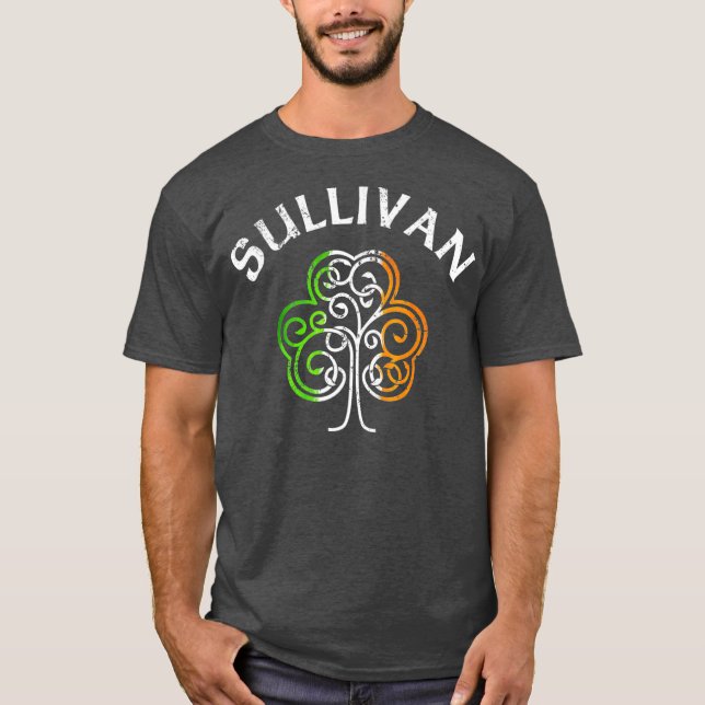 Sullivan Irish Family Name T Shirt (Framsida)