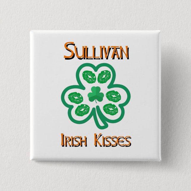 Sullivan Irish Kisses Button Knapp (Framsida)