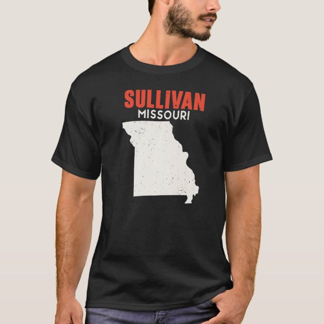 Sullivan Missouri USA State America Travel Missour T Shirt (Framsida)