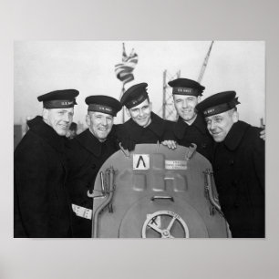 Sullivans bröder ombord på USS-Juneau Poster