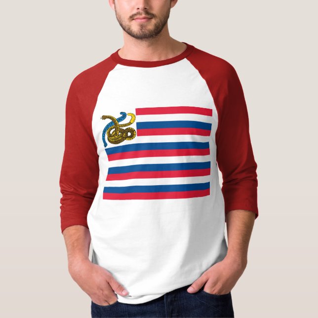 Sullivans flagga (Rhode - ömilisen) Tee Shirt (Framsida)
