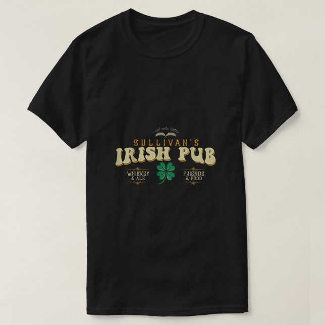 Sullivans Irish Pub St patricks day Funny Drinker T Shirt (Design framsida)